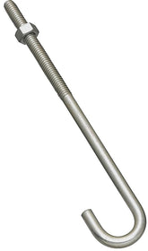 National Hardware 2195BC Series N232-934 J-Bolt, 5/16 in Thread, 3 in L Thread, 7 in L, 160 lb Working Load, Steel, Zinc